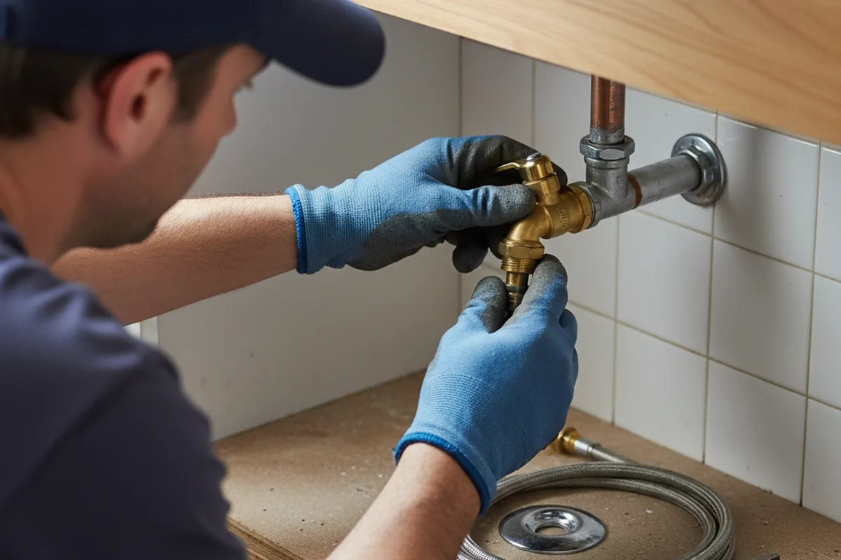 Shutoff valve and fitting work during Emergency Plumbing in Indio